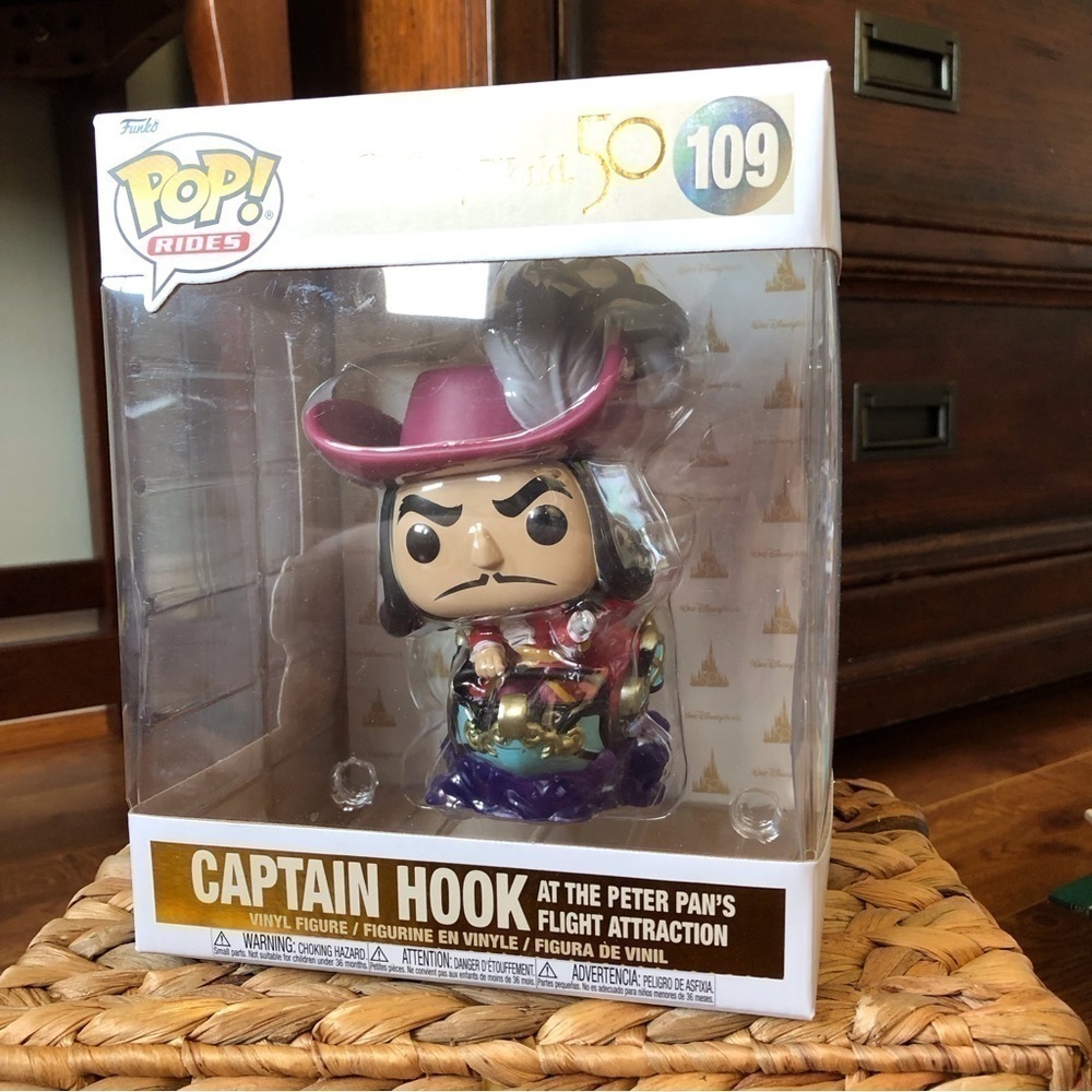 Funko Pop Disney Rides 50th: Captain Hook at the Peter Pan’s Flight Attraction